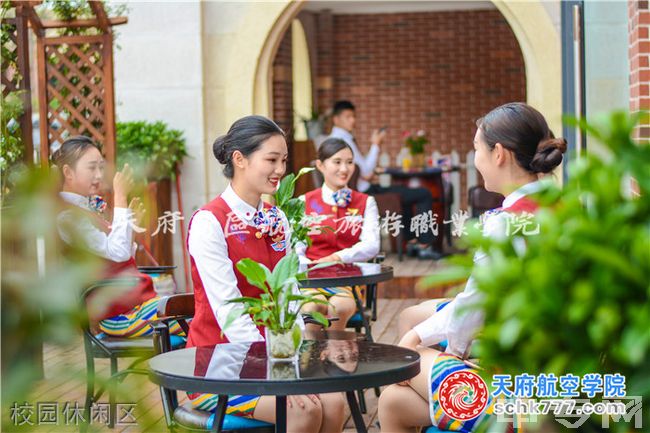 天府新区航空旅游职业学院校园休闲区