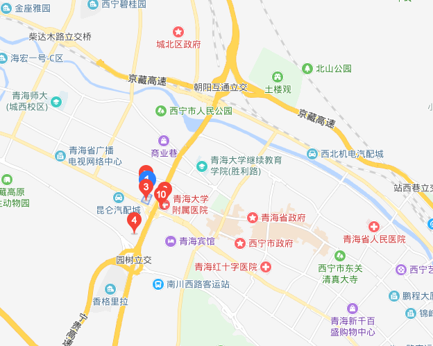 青海大学地理位置图片